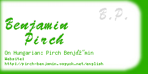 benjamin pirch business card